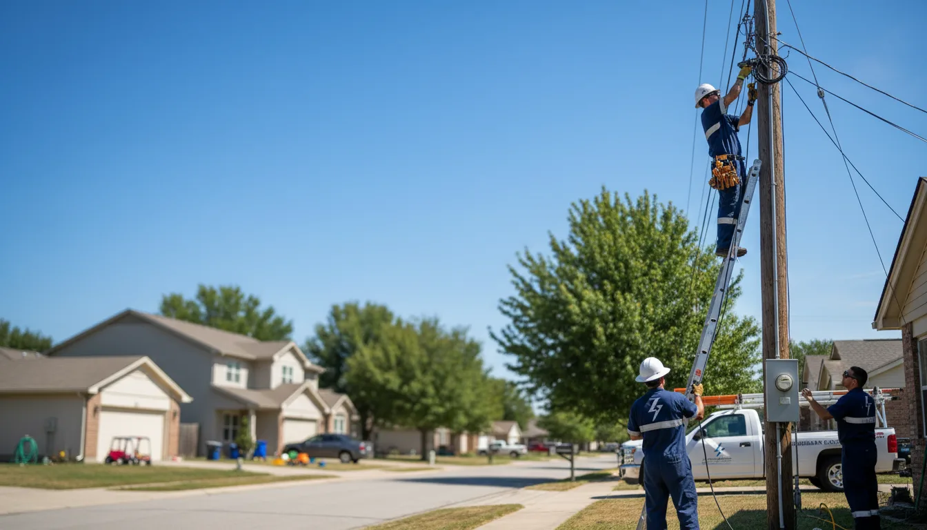 Residential electrician providing installation services in Hurley, SD